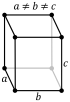 Orthorhombic crystal structure for كبريت