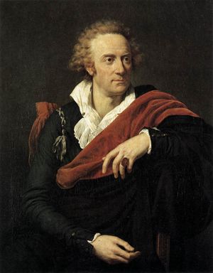 ڤيتوريو ألفييري، بريشة تلميذ داڤيد فرانسوا-زاڤييه فابر، في فلورنسا، 1793.