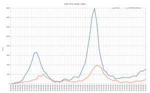 South Africa, deaths, CoViD-19 and excess.png