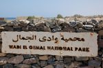 مدخل محمية وادي الجمال.