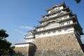 The castle keep as seen from within the inner circle (本丸, honmaru)