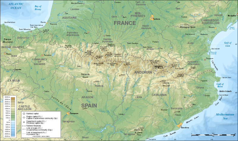 ملف:Pyrenees topographic map-en.svg