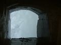 A portal looking out on the back of Horseshoe Falls