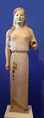 Peplos kore، ح. 530 BC, Athens, Acropolis Museum.