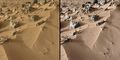 "Rocknest" sand – first X-ray analysis of Martian soil (Curiosity rover; October 30, 2012)[5]