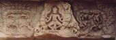 Structural lintel over the entry to main Buddhist shrine, Phimai historical park, Thailand