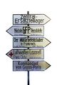 German road signs in occupied Paris. The Feldgendarmerie was responsible for military traffic.