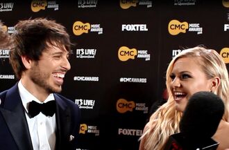 Morgan Evans and Kelsea Ballerini in March 2016