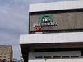 Logo on the side of the Pallasades Shopping Centre