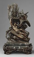 Leda and the Swan, by Massimiliano Soldani, 1725