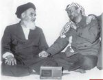 عرفات وآية الله الخميني.
