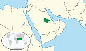 Location of نجد