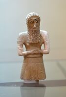 Male Statuette from Khafajah, Iraq. On display at the Iraq Museum. The Lost Treasures from Iraq designates it as "status unknown".[29]