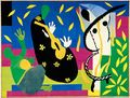 The Sorrows of the King, 1952, گواش on paper and canvas, Pompidou Centre, باريس