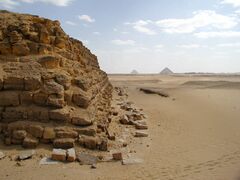 The northwest corner of the mastaba