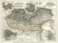 Lombardy–Venetia (1853) and its major cities