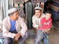 Uyghur people at Sunday market