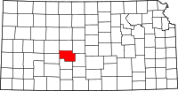 Map of Kansas highlighting بوني