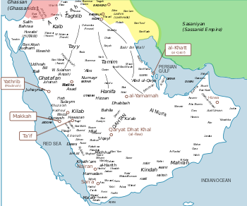 Pre Islamic Arabian Tribes (Harold Dixon).svg