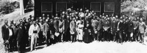 Coblentz at the 1910 Fourth Conference International Union for Cooperation in Solar Research at Mount Wilson Observatory