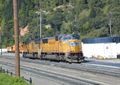 Diesel locomotive at work