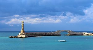Lighthouse beside the Montazah garden in Alexandria.jpg