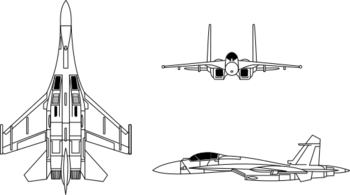 SUKHOI Su-27 FLANKER.svg