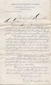 Example of classic American business handwriting known as Spencerian script (1884)