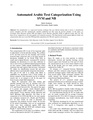 Automated Arabic Text Categorization Using SVM and NB