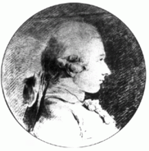 بورتريه لماركيز دي ساد من رسم شارل إيمديه فيليب فان لو (1761) اللوحة الوحيدة التي تموضع دى ساد لرسمها