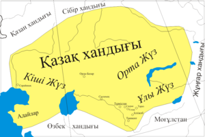 Location of Qazaq Khanate