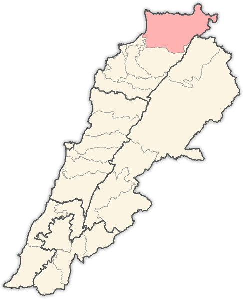 ملف:Lebanon districts Akkar.png