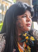 Activist for indigenous causes and militant of the ecosocialist movement Sônia Guajajara (PSOL) from Maranhão