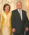 With his wife Maria