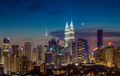 Kuala Lumpur, the largest city in Malaysia