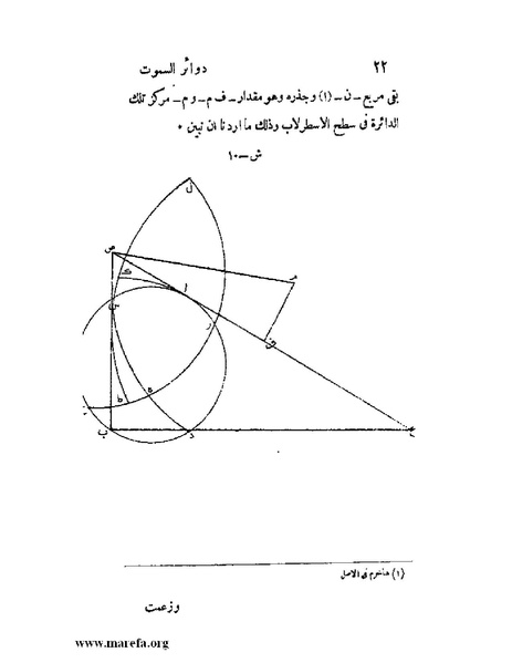 ملف:رسالة دوائر السموت في الأسطرلاب.pdf