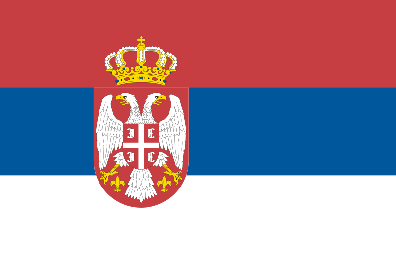ملف:Flag of Serbia.svg