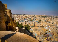 منظر المدينة من حصن جيسلمير